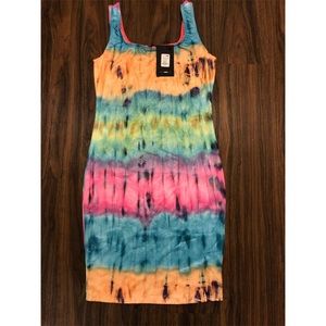 NWT Fashion Nova tie dye dress